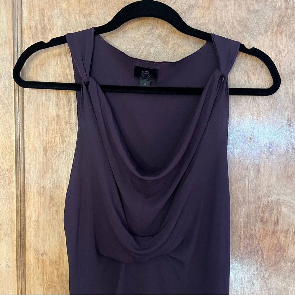Banana Republic Wine Colored Sleeveless Dress with Rouching Size XS